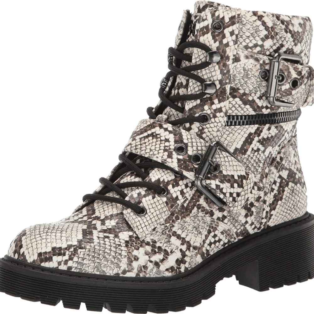 G by Guess Slayder Snake combat boot SZ. 7 NWOB